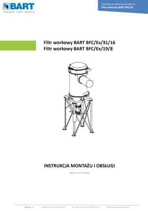 Filtr workowy BART BFC Ex instrukcja